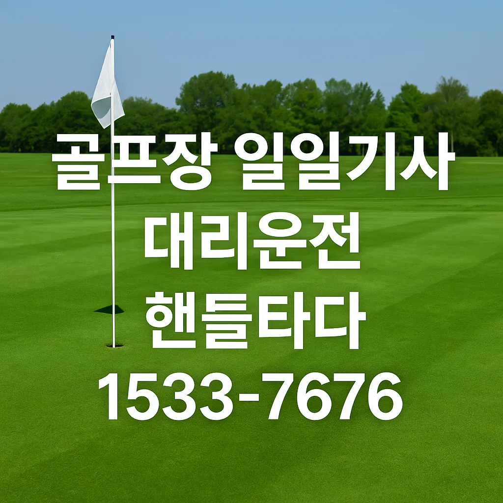골프장 일일기사 대리운전