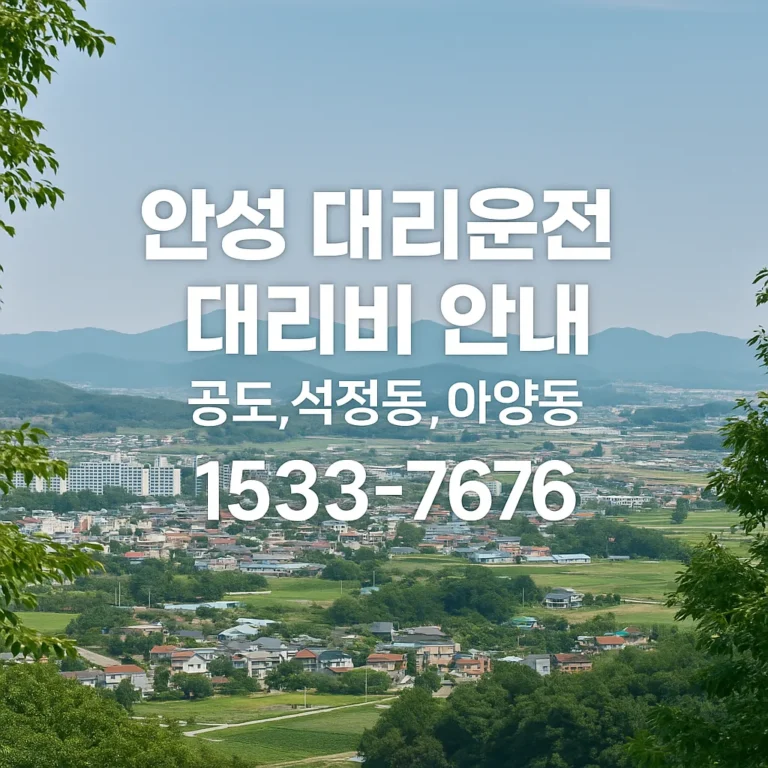 안성 대리운전
