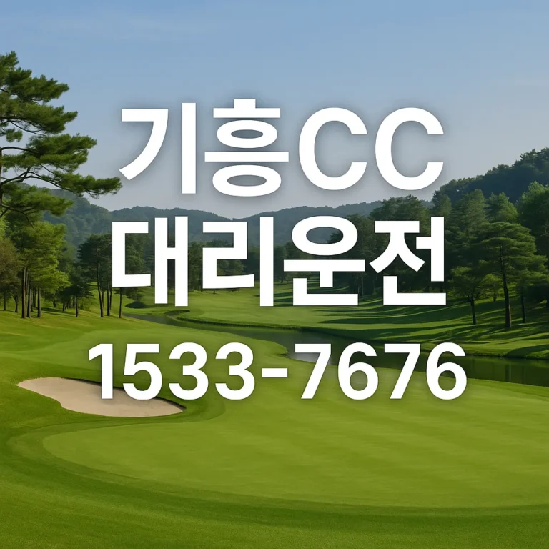 기흥CC 골프장 대리운전 일일기사