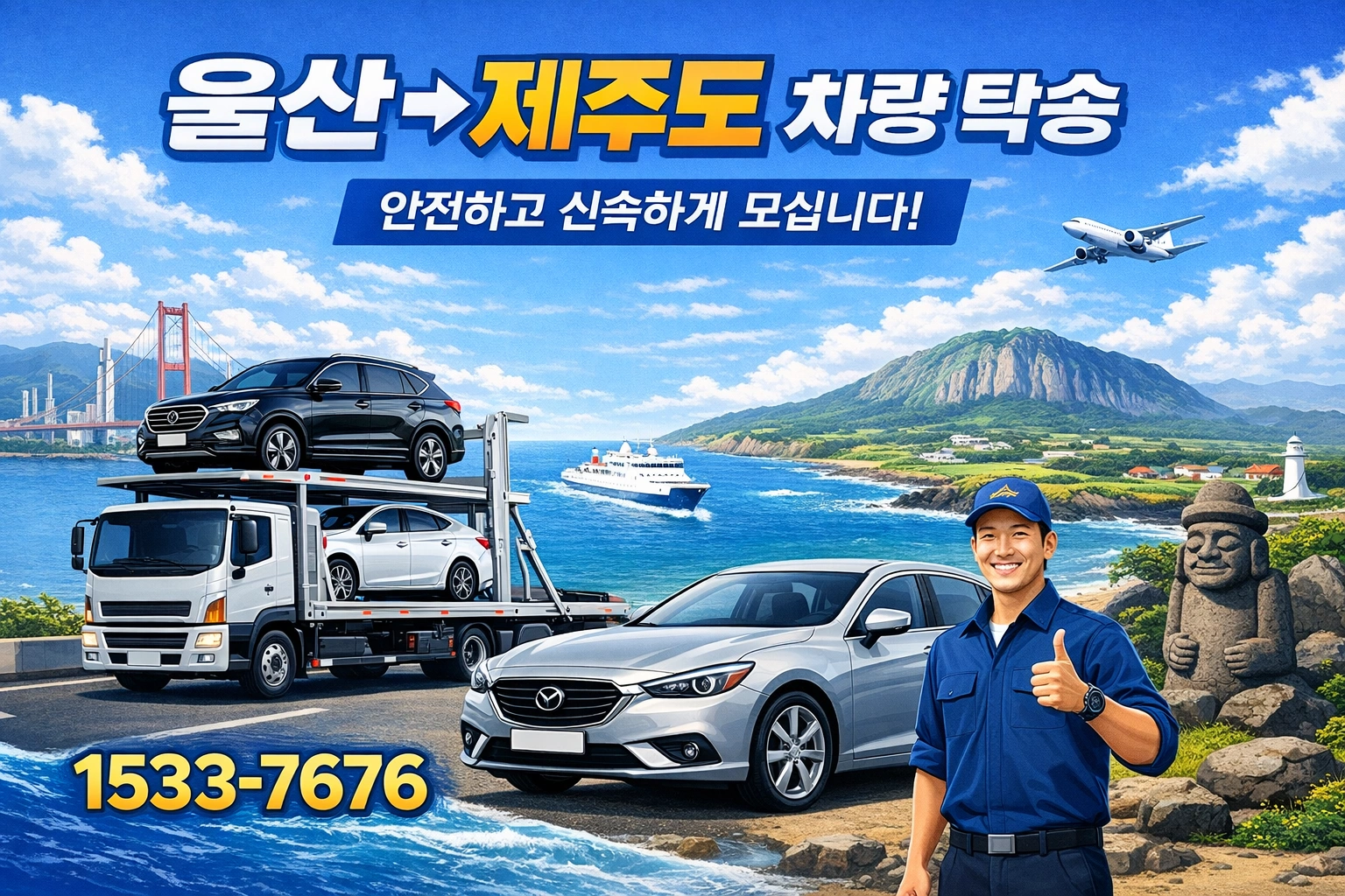 울산에서 제주도 차량탁송