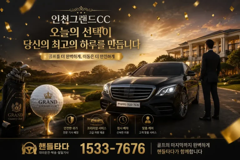 인천그랜드CC 골프장 대리운전 일일기사 인천광역시 서구