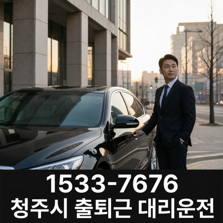 청주시 출퇴근 대리운전 이용 전 알아둘 기준과 안전한 절차