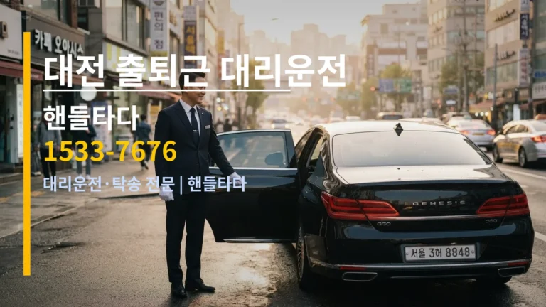 대전 출퇴근 대리운전 — 핸들타다 1533-7676