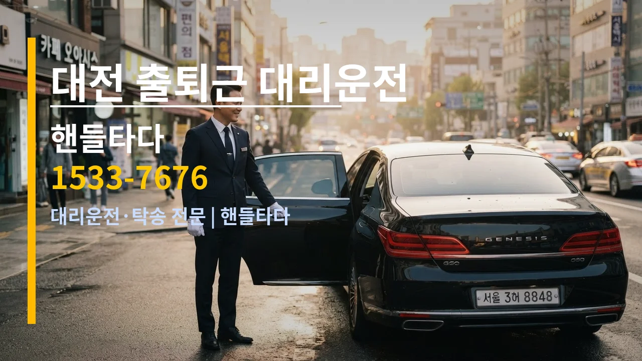 대전 출퇴근 대리운전 — 핸들타다 1533-7676