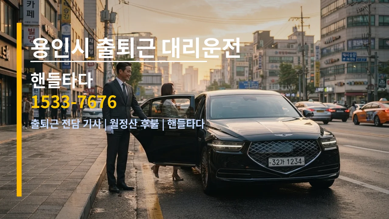 용인시 출퇴근 대리운전 — 핸들타다 1533-7676