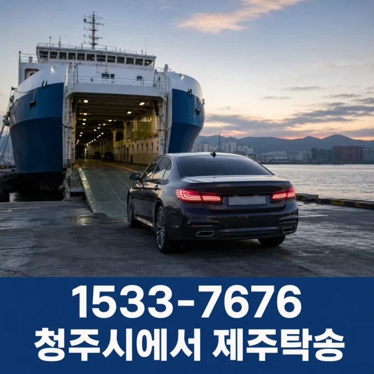 청주시에서 제주탁송, 차량 이동 방법과 이용 절차 안내