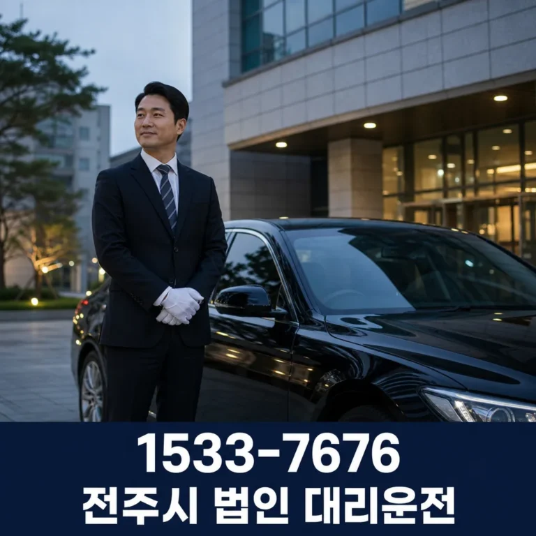 전주시 법인 대리운전 이용 전 확인할 기준과 절차