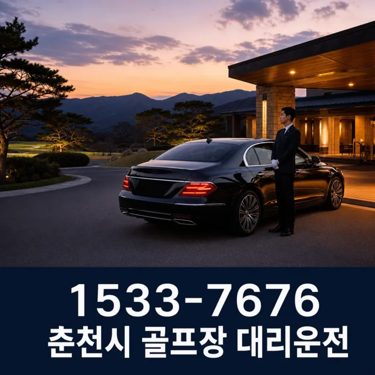 춘천시 골프장 대리운전 이용 전 꼭 알아둘 안내